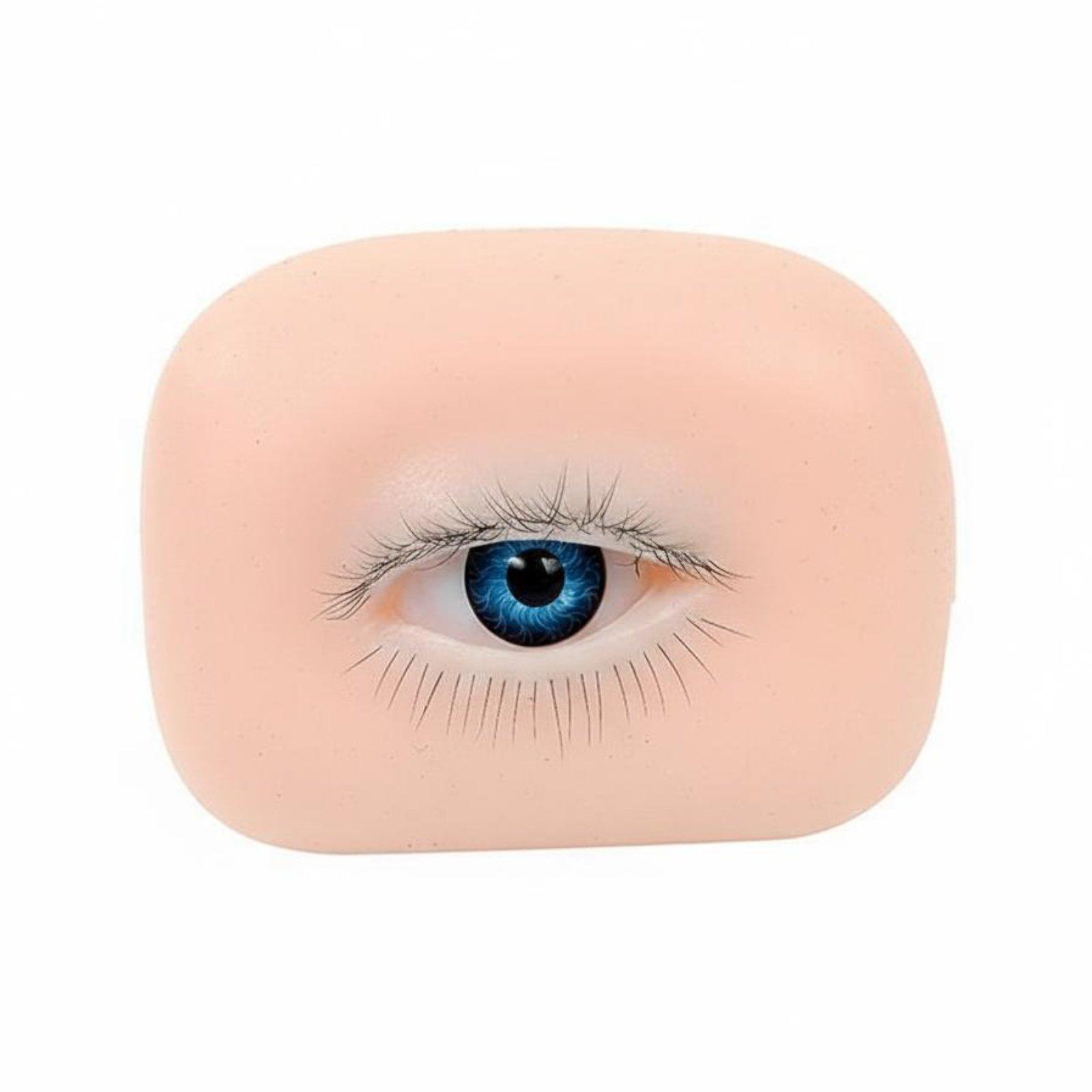Eyelash Extension Model - Silicone Eyelid Lash Extension Practice Model