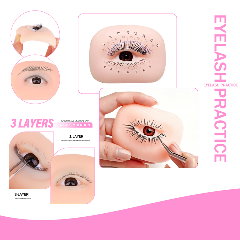 3 Layers Lashes Reusable Manne - огляд і ціна Eyelash Extension Model