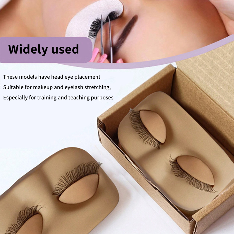 Mini Lash Flat Model Head Prac - огляд і ціна Eyelash Extension Model