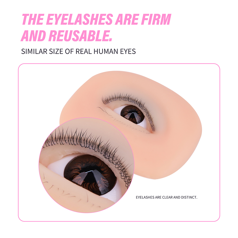 3 Layer Silicone Eye Model for - огляд і ціна Eyelash Extension Model