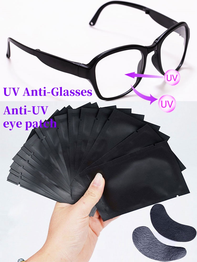 50 pairs Padding UV Black Patc - огляд і ціна Eyelash Extension With Glasses