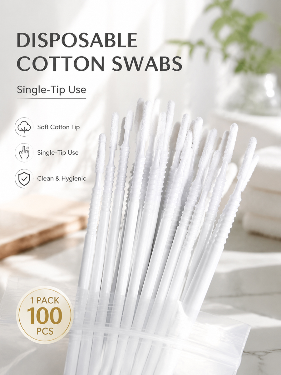 Disposable Long Cotton Swabs E - огляд і ціна Eyelash Extension Salon