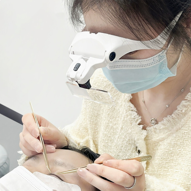 5 Lens Adjustable Magnifier Ey - огляд і ціна Eyelash Extension With Glasses