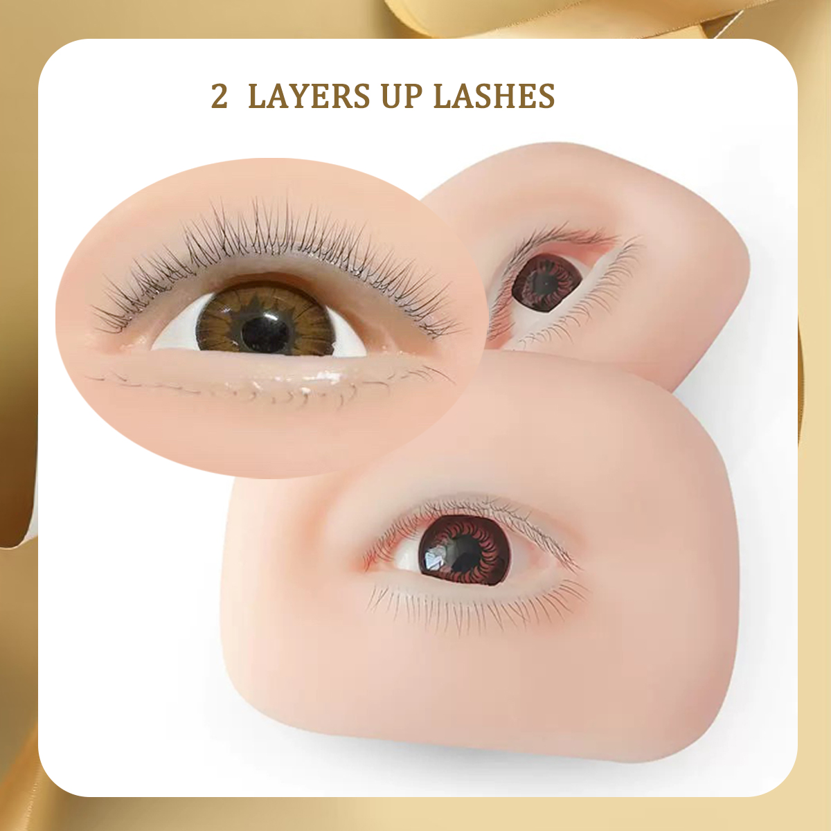 3D False Eyelash Mannequin Fla - огляд і ціна Eyelash Extension Model