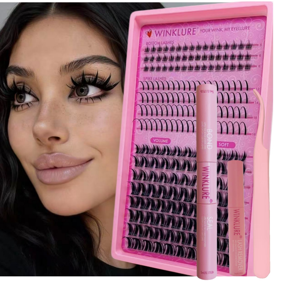WINKLURE Fluffy Lash Clusters  - огляд і ціна Eyelash Extension Volume