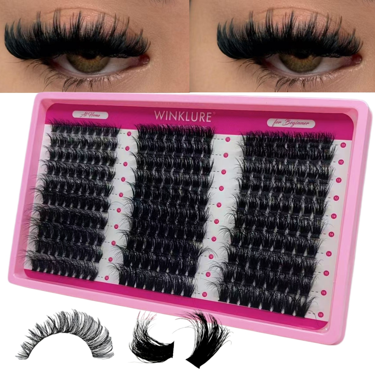 WINKLURE Fluffy Lash Clusters  - огляд і ціна Eyelash Extension Volume
