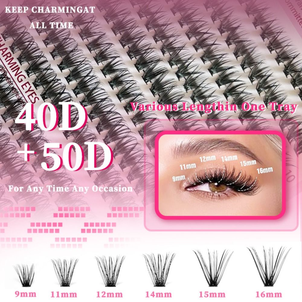 9-16mm Length False Eyelashes  - огляд і ціна Eyelash Extension Volume