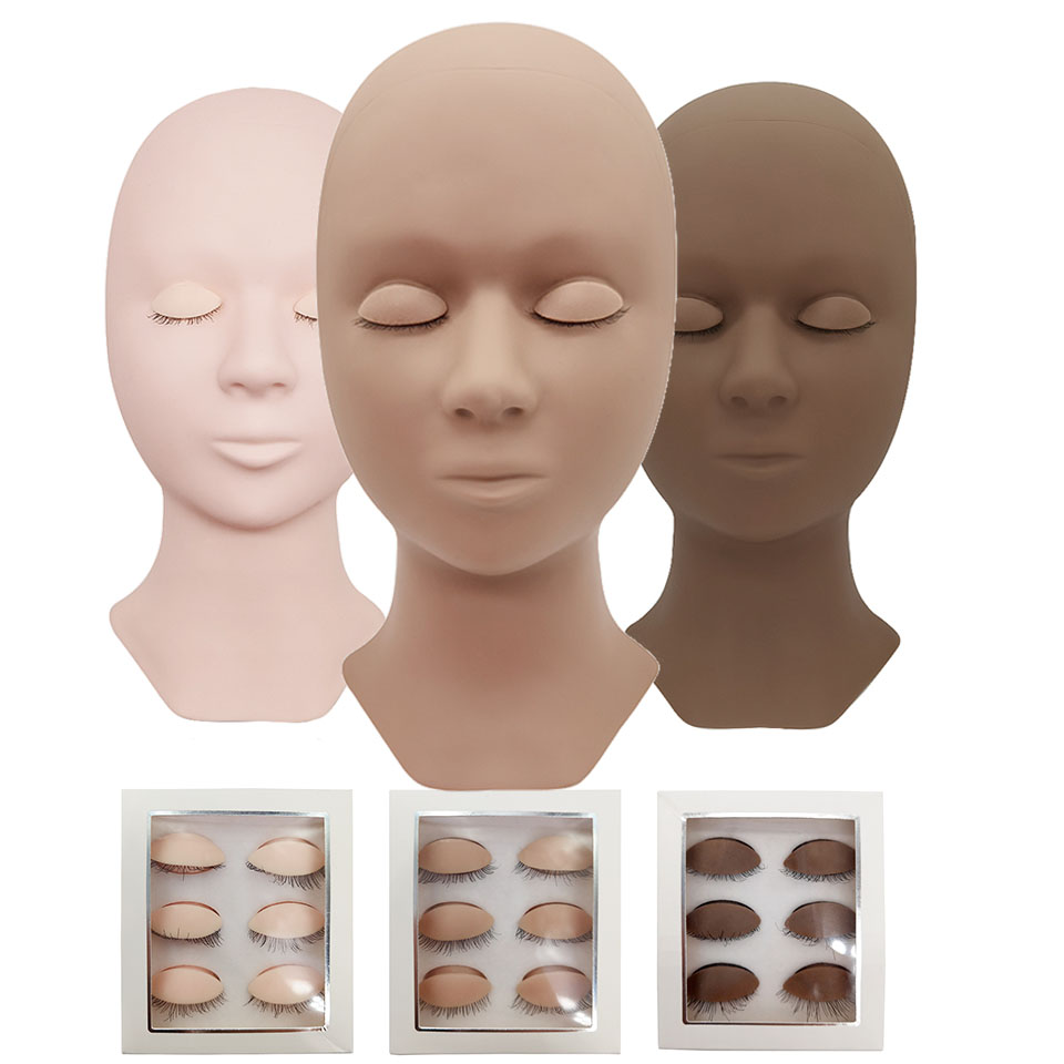 Silicone Head Training Mannequ - огляд і ціна Eyelash Extension Model